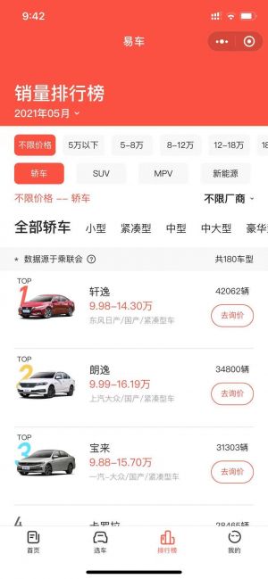【易车网】汽车公众号开发方案分析
