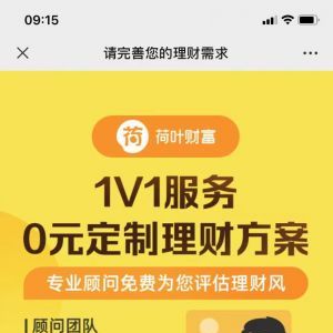金融微信公众号开发_【荷叶财富】公众号的简介