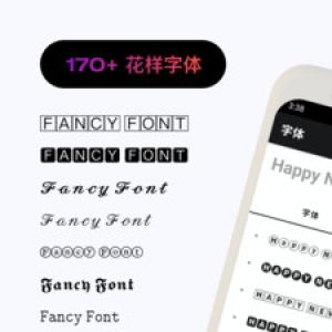 欣赏主题美化APP开发-花样文字