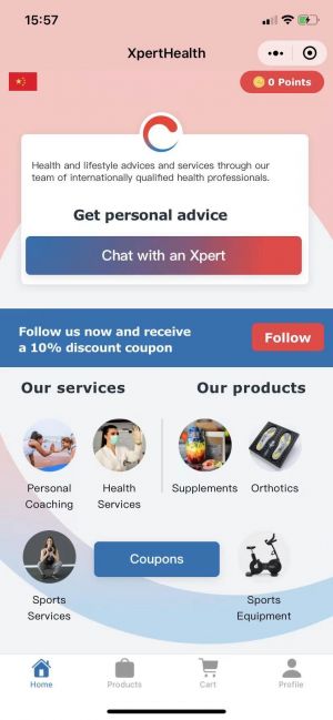 运动公众号开发_【XpertHealth】公众号二维码