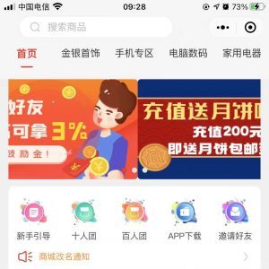 购物商城小程序开发_【拼返返商城】小程序的图标