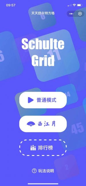 天天舒尔特方格小程序设计图1