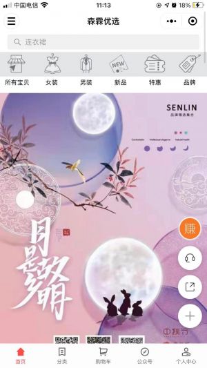 昆明微信公众号开发项目分析【森霖服饰】